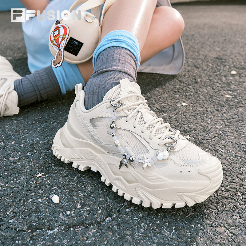 硬糖丨FILA FUSION斐乐老爹鞋新网面透气女鞋厚底鞋子T12W621002B