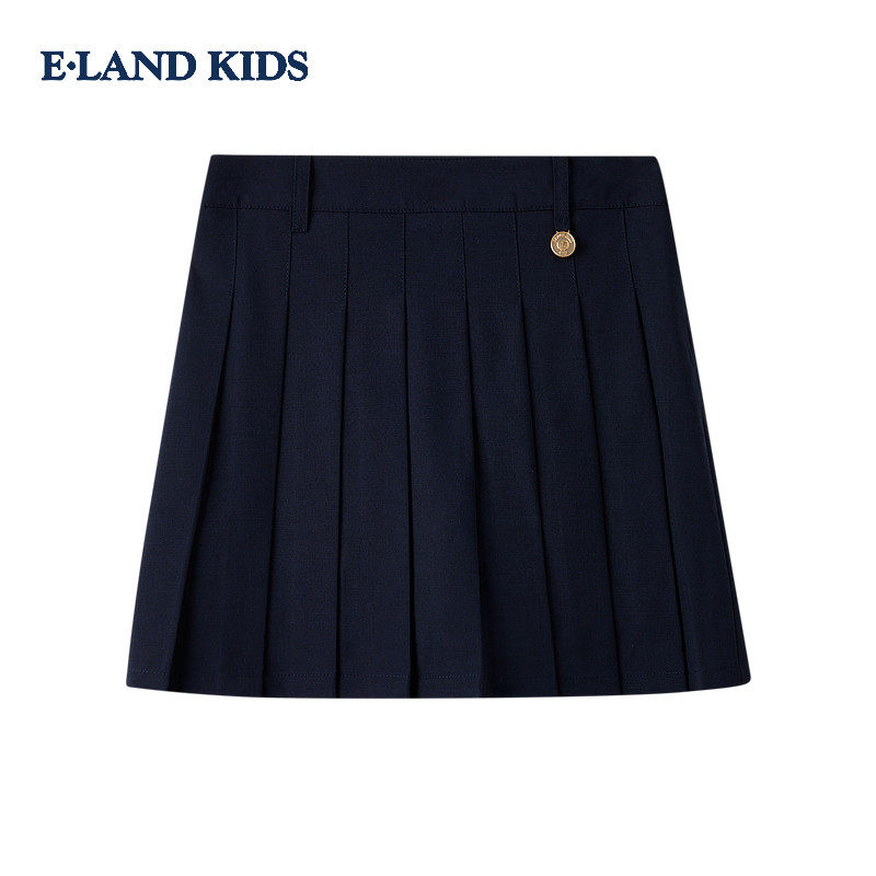 eland kids衣恋儿童装女童半身裙26年春秋新百褶裙短裙EKWHG2323Y