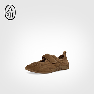 单鞋 女平底柏搭玛丽珍鞋 AQ140K40004 芭蕾鞋 ASH女鞋