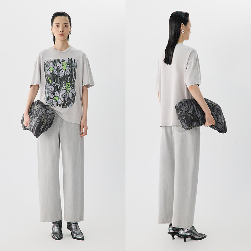 JNBY/江南布衣25春牛仔长裤直筒宽松5P1E11280