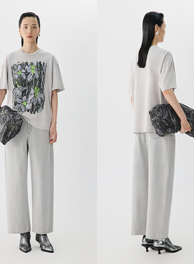 JNBY/江南布衣25春牛仔长裤直筒宽松5P1E11280