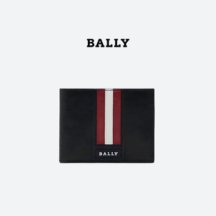 589878 BALLY 黑色 皮革钱夹钱包迷你男款 19412 巴利