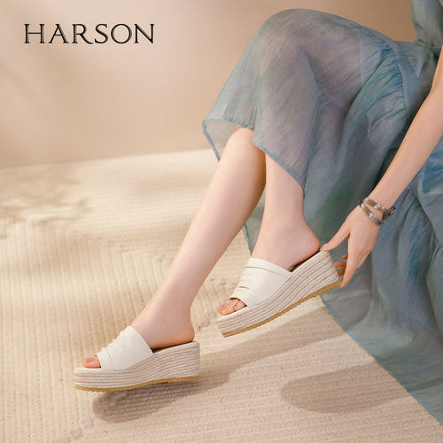 哈森 女 时装拖鞋 HM266405