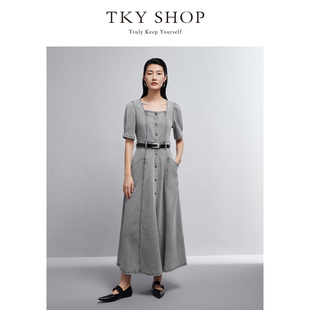 TKY SHOP女士简约时尚牛仔连衣裙10H1BB04N037
