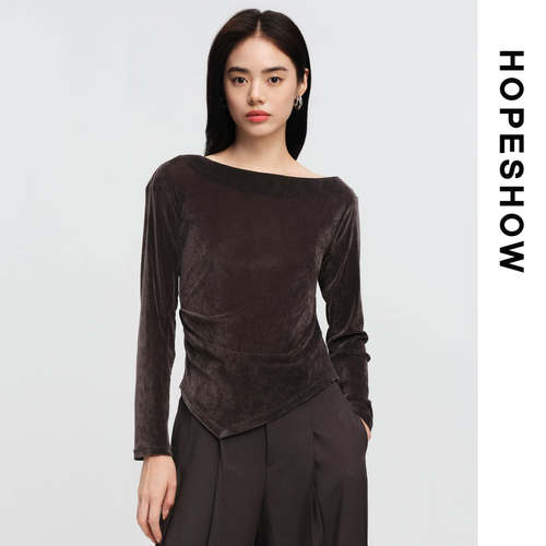 HOPESHOW红袖上衣89126252008