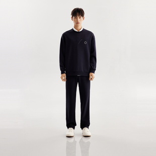 MM麦檬男装 圆领长袖宽松套头卫衣 9G1200011