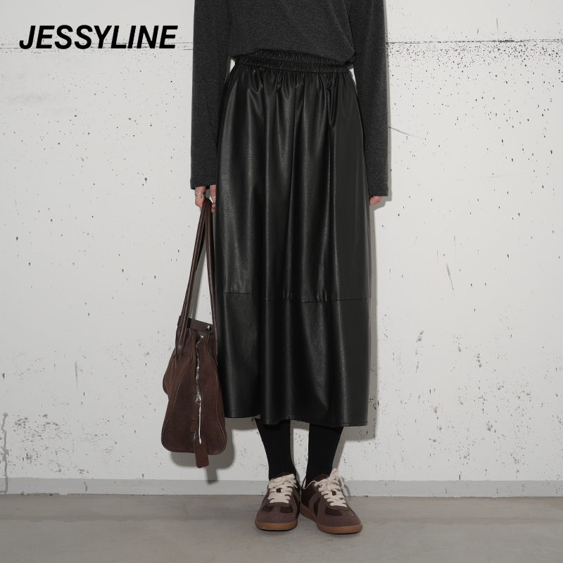 jessyline2025秋季 杰茜莱高腰a字半身长裙女 532112129