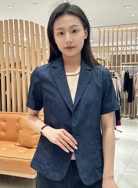 FEIZI菲姿女士时尚简约短袖外套F4B103