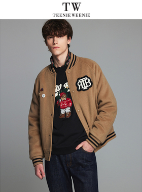 TeenieWeenie小熊男装2024春季新款宽松版型休闲外套TNJW241104A