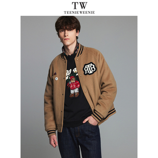 TeenieWeenie小熊男装2024春季新款宽松版型休闲外套TNJW241104A