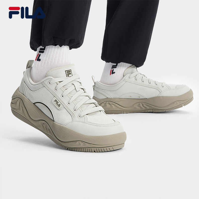 FILA 斐乐男鞋COOKIES复古帆布鞋2025夏时尚休闲鞋F12M522301F
