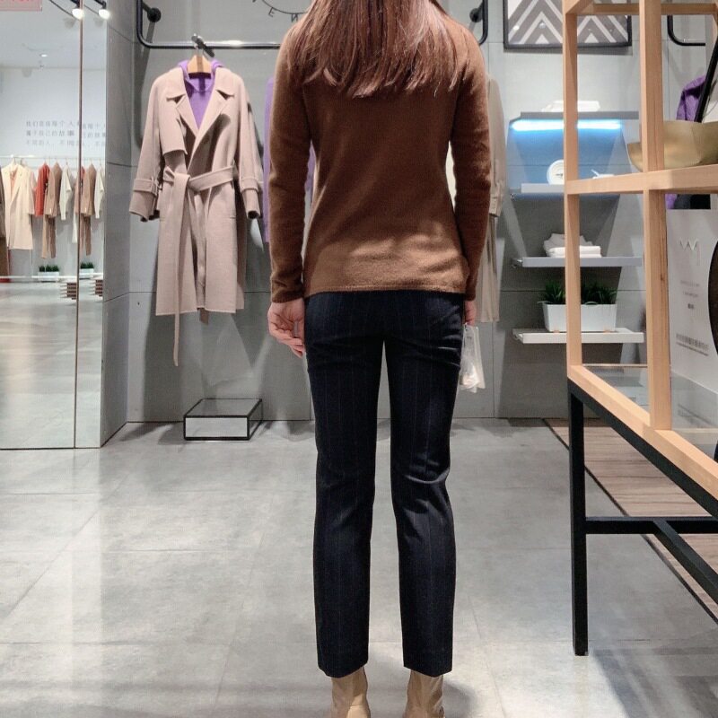 麦檬女士简约修身休闲裤599C250221-1图片