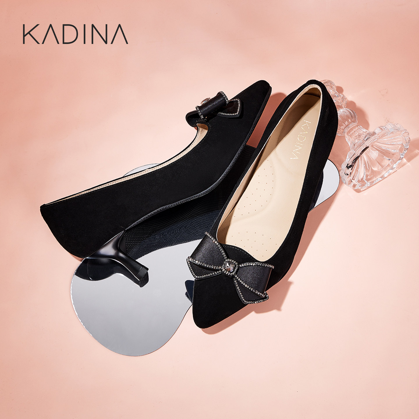 卡迪娜/KADINA细跟单鞋新娘伴娘婚宴鞋KS261542图片