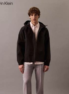 CK Jeans25秋季男士户外露营休闲运动连帽夹克外套4RB540G
