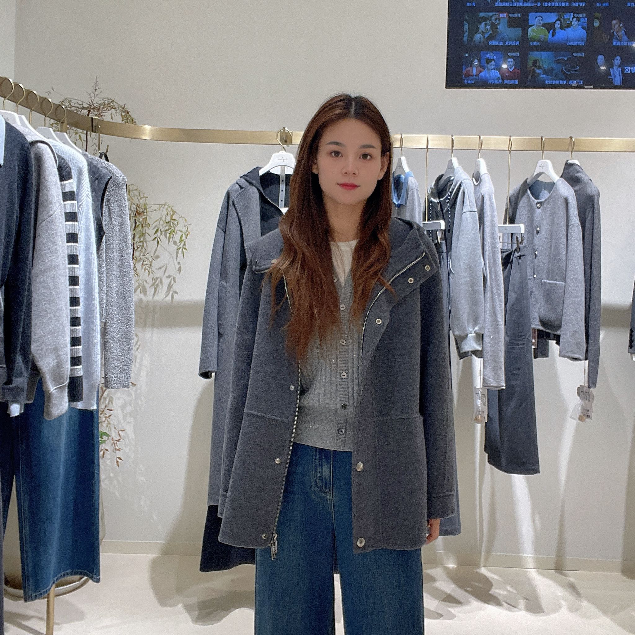 伊芙丽女士时尚休闲外套大衣1GA270021