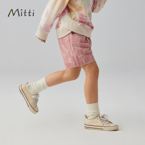 Mitti童装春牛仔短裤女小童MW4101301