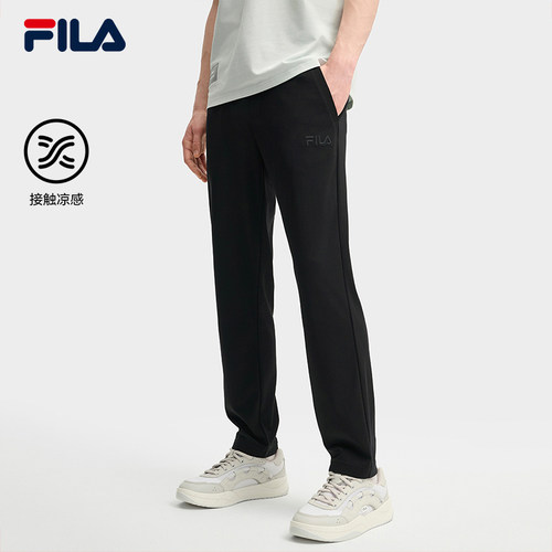 FILA 斐乐针织长裤2025秋季时尚休闲基础凉感直口裤F11M538602F
