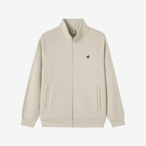 乐卡克法国公鸡2025年秋冬新品男款加绒保暖亲肤舒适立领开衫外套