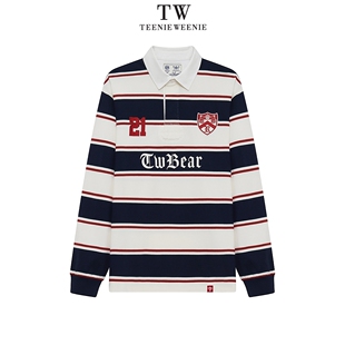 Teenie Weenie2025春学院条纹T恤TNLS251201D