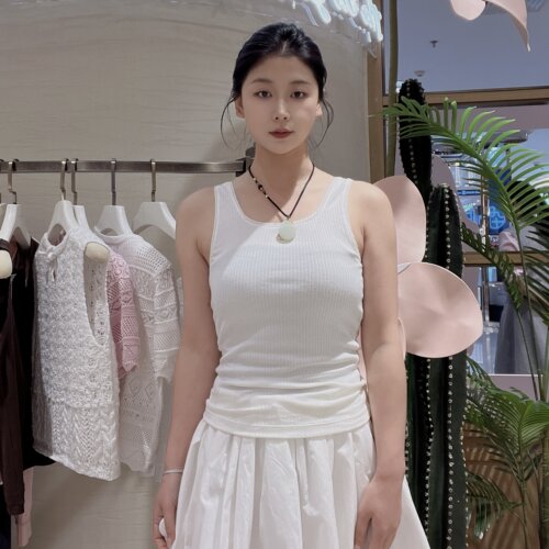 Teenie Weenie小熊女装时尚简约吊带背心TTRN2625CDA