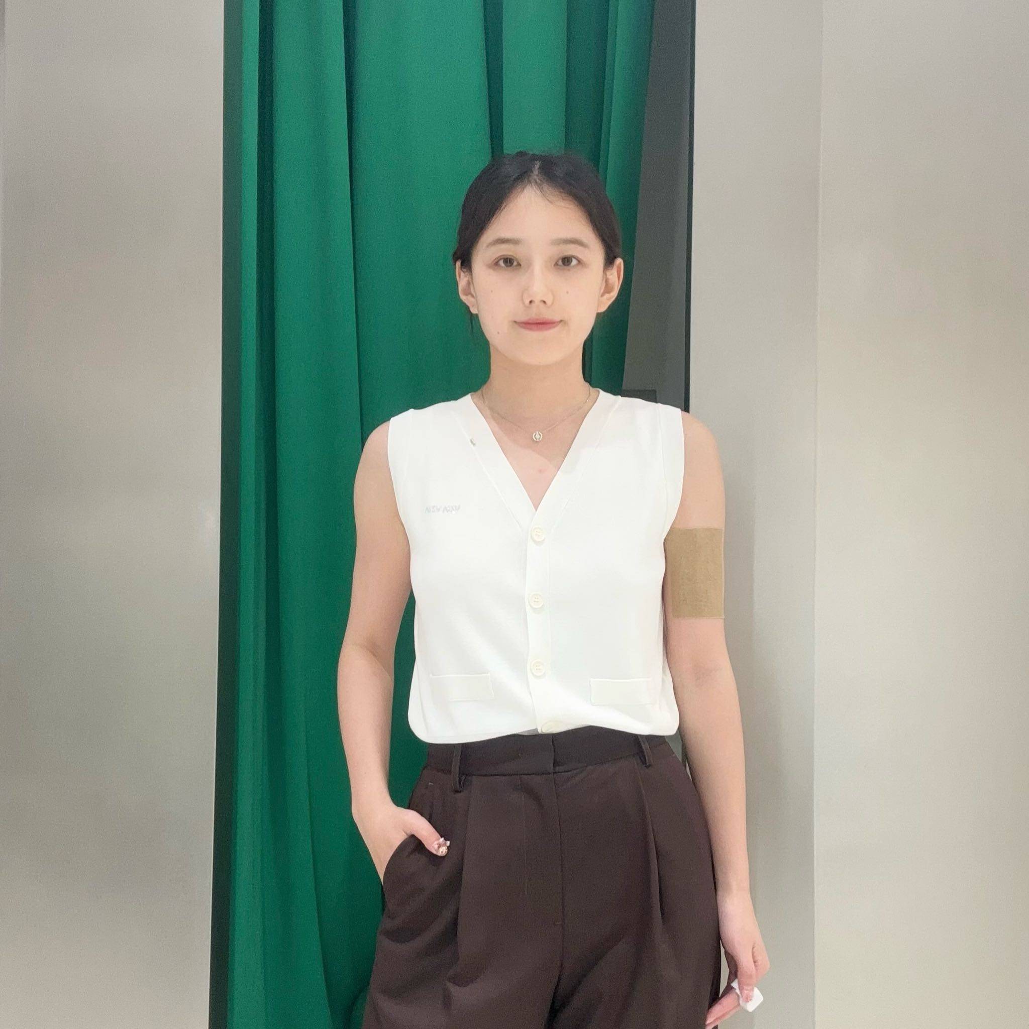 VIZA VIZA 秋季通勤气质开衫无袖毛针织衫女V24309D05123