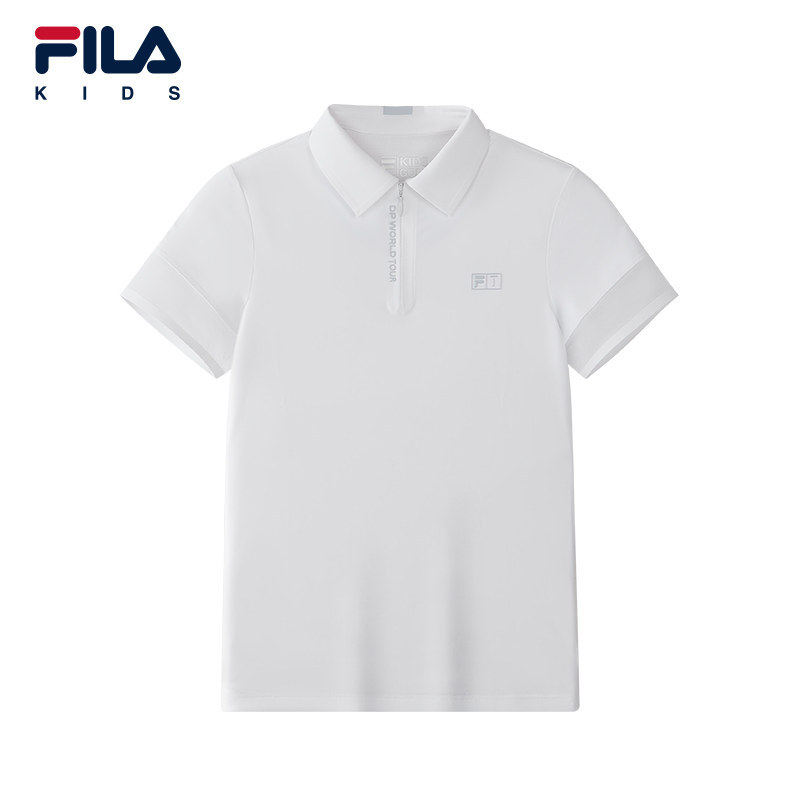 FILA KIDS 斐乐童装女大童短袖POLO衫2026夏季新款儿童K12G623142