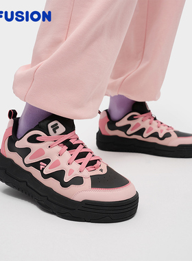 FILA FUSION 斐乐潮牌苍耳鞋板鞋女2025运动鞋男鞋T12W542903F