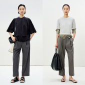 LESS女士气质简约九分裤 2P4E13660