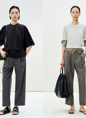 LESS女士气质简约九分裤2P4E13660