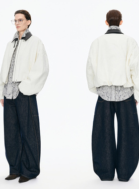 JNBY/江南布衣25冬新品棉衣撞色巴恩风外套5P0B14790/5P0B14791