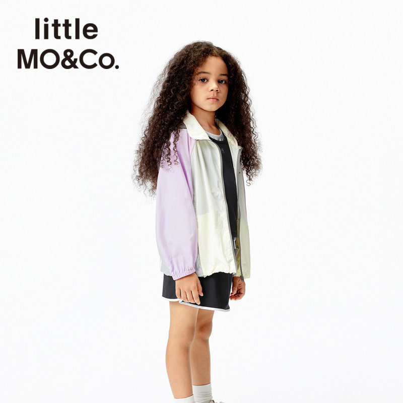 little moco童装 男女童连帽长袖夹克外套
