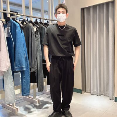 速写男士纯色针织休闲裤9P4E12230