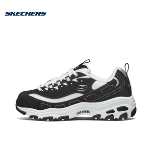 SKECHERS斯凯奇女款经典黑白熊猫休闲运动老爹鞋66666179-BKW