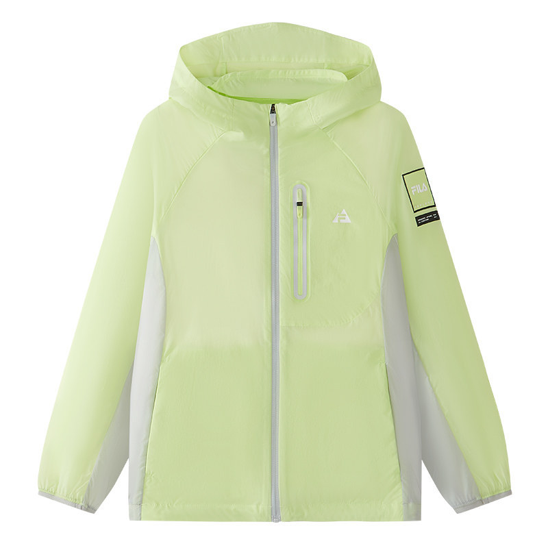 FILA KIDS斐乐童装男大童外套2026秋季连帽防晒服K12B633708