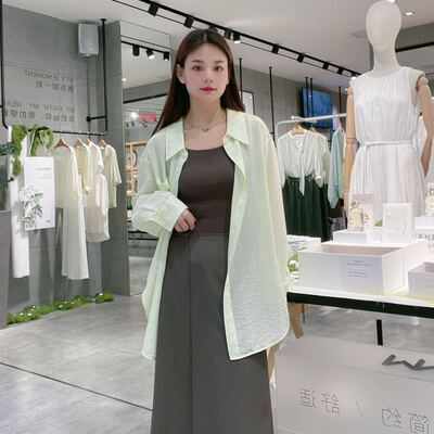 麦檬女士宽松简约休闲衬衫5E7122971