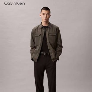 Jeans25秋季 式 新男士 复古休闲衬衫 翻领宽松单外套4LD116G 美式