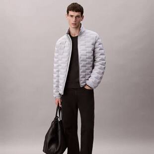 CK Jeans25秋冬男士商务休闲立领90鹅绒服羽绒服外套4LD530G