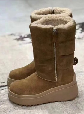 ASH女靴2025秋冬新款OSLO雪地靴女圆头休闲短靴AP340L40039