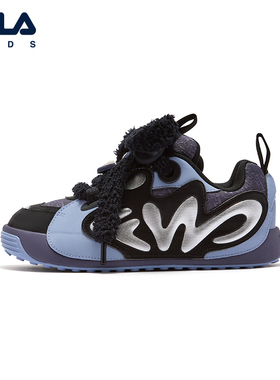 FILA斐乐儿童童鞋休闲鞋2025年冬季新款男女童经典板鞋K15B541302