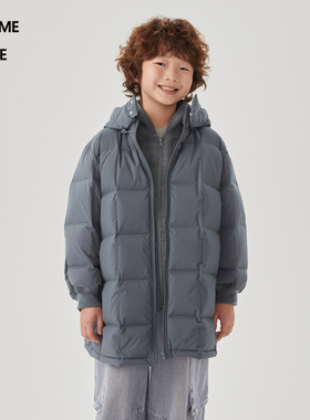 POMME DE TERRE/蓬马中长款羽绒服AO0C11060 24冬装男女儿童大童