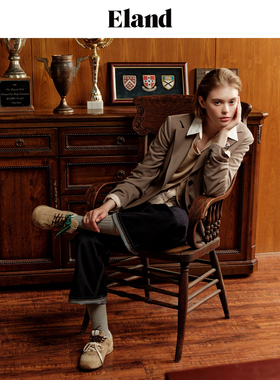 【可机洗零染羊毛】Eland衣恋西装外套女通勤西服新款EEJKE49E02