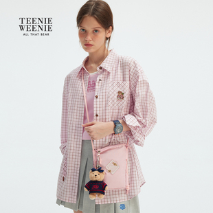 TeenieWeenie小熊女装衬衫 清新 格纹衬衣