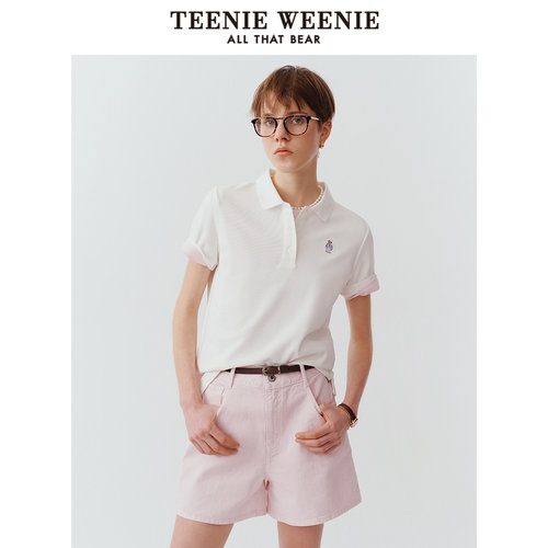TeenieWeenie小熊女装POLO衫 休闲简约学院TTHW252401E