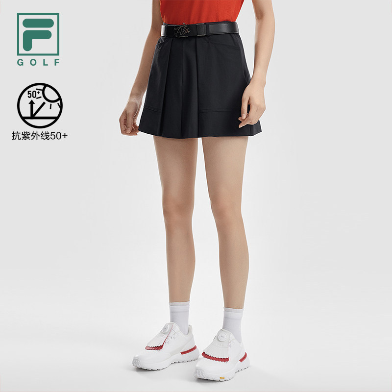 FILA 斐乐女梭织短裤2026夏季新款高尔夫运动基础裤子A11W625817F