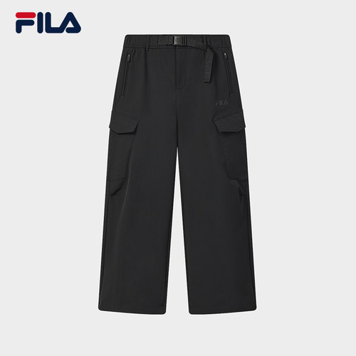 易烊千玺同款FILA 斐乐官方男士长裤2025冬季工装裤F11M549804F