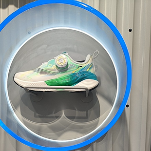 标准白/荧光亮莹绿 童 童跑步鞋