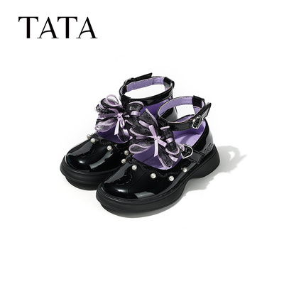 TATA时尚中童时装鞋黑色W90709
