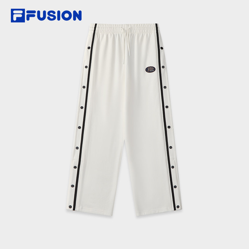 FILA FUSION斐乐女裤针织长裤2025秋纯棉休闲裤运动裤T11W532603A