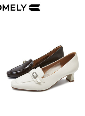 米白色/羊油皮白色女鞋KYQ61156D