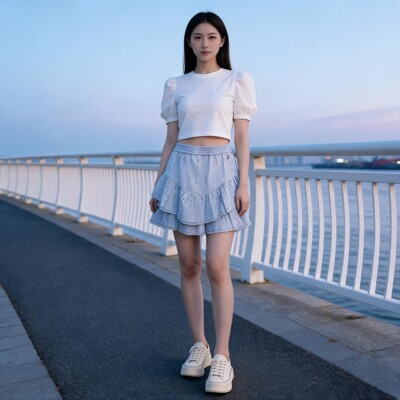 TEENIEWEENIE梭织半裙(SKIRT)TTWH2625CBK